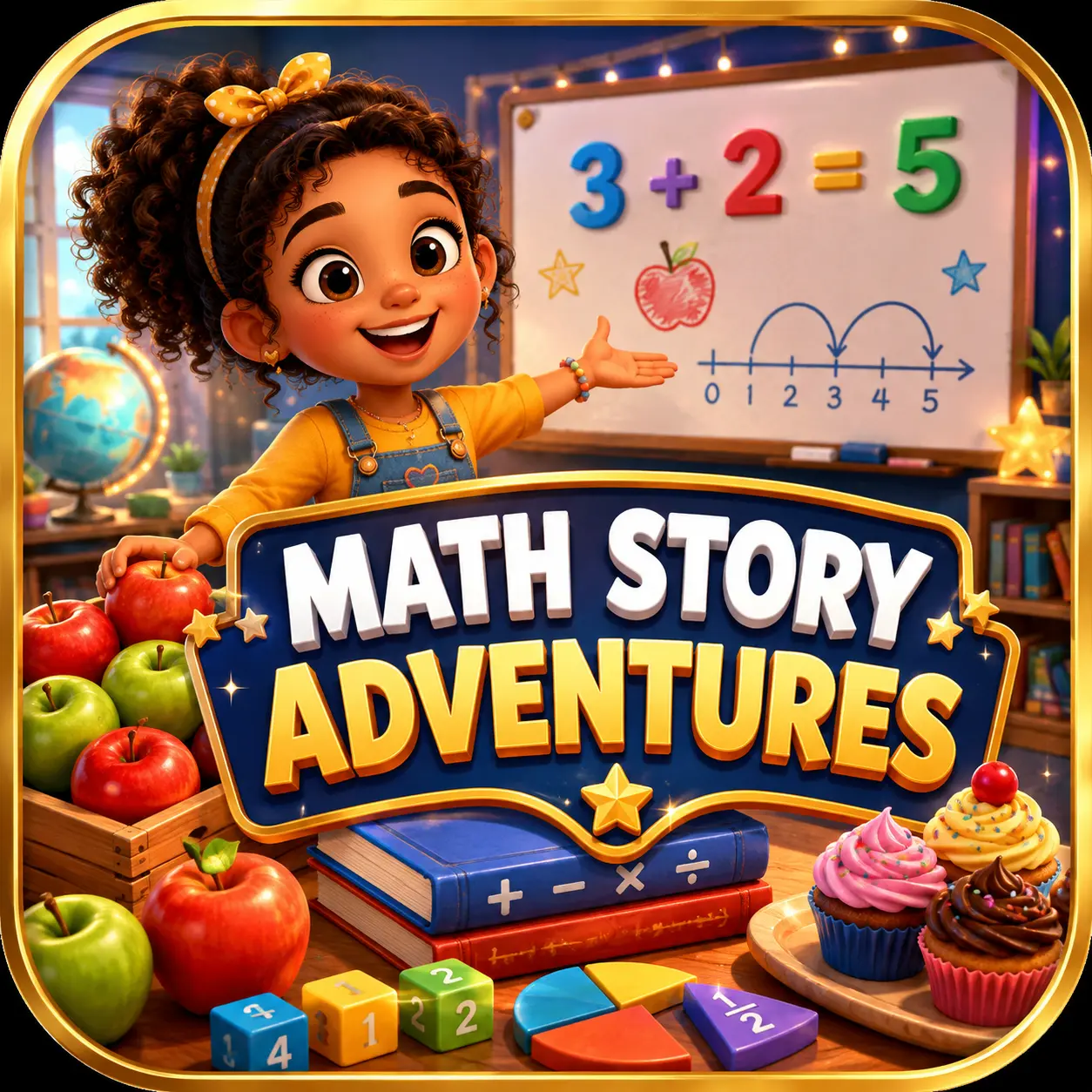 Math Story Adventures interactive math word problem game