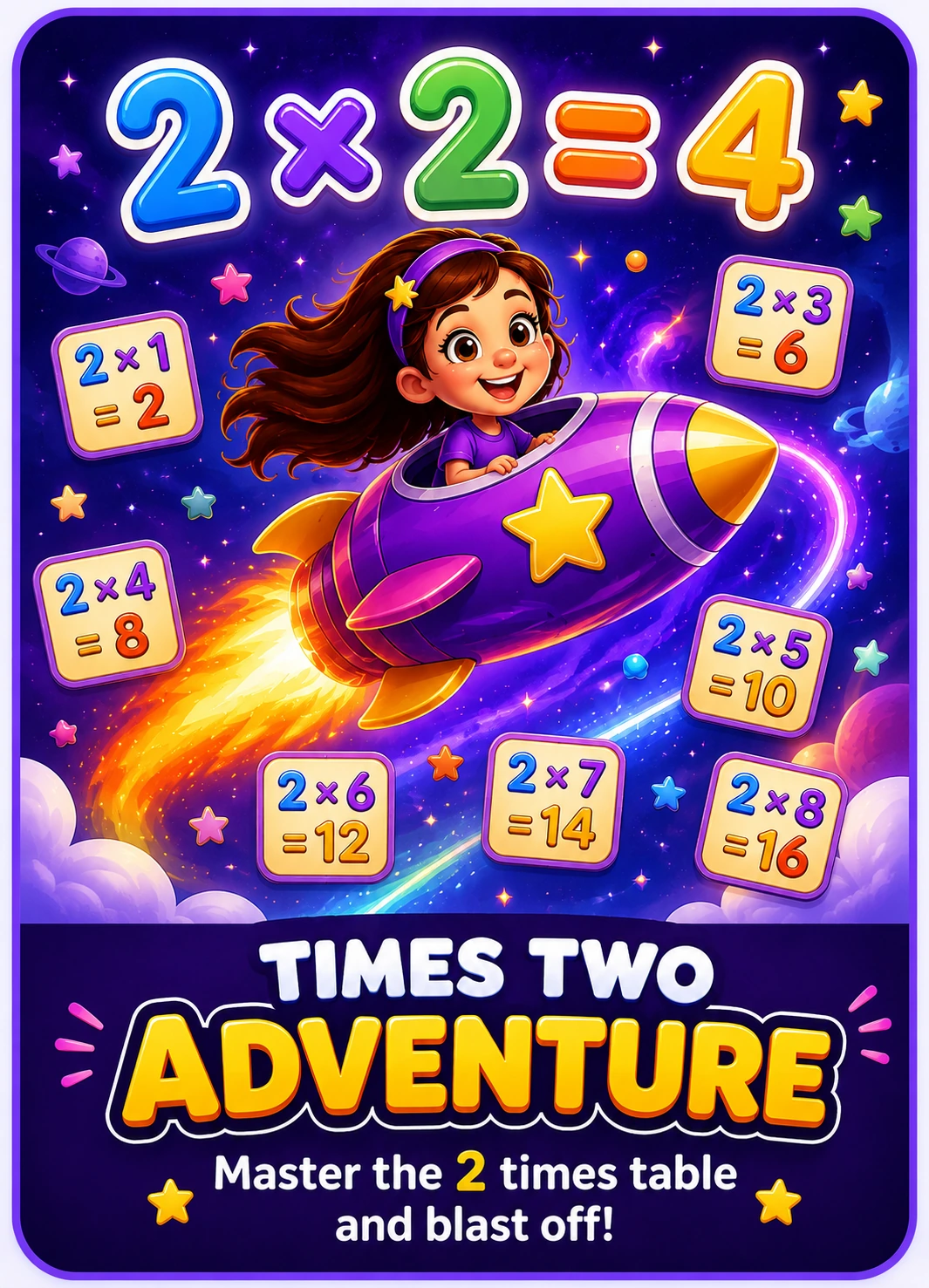 Times Two Adventure Power of 2 multiplication game